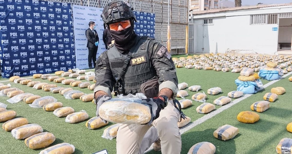 Incautan más de 800 kilos de marihuana que eran trasladados por rutas mineras irregulares en Taltal