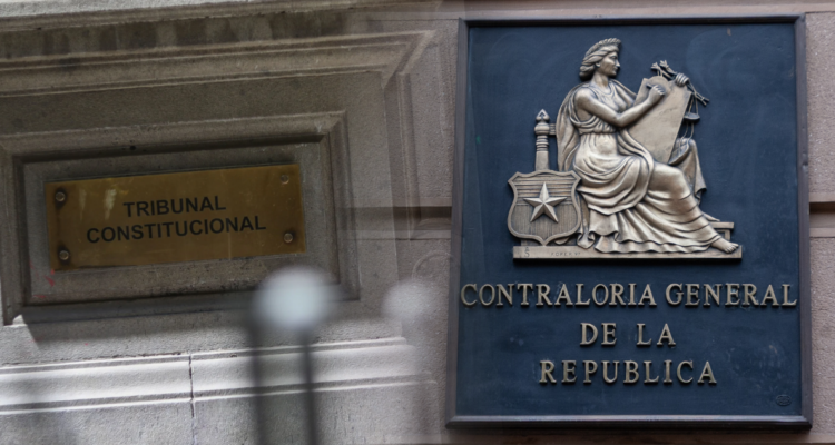Fachada del Tribunal Constitucional y fachada de la Contraloría General de la República.