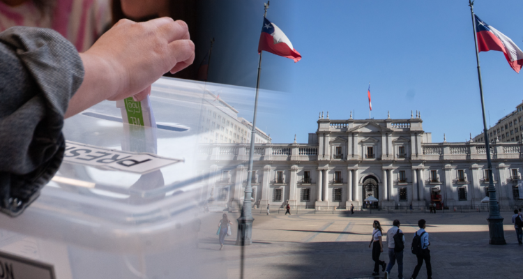 La Moneda y caja de votos.