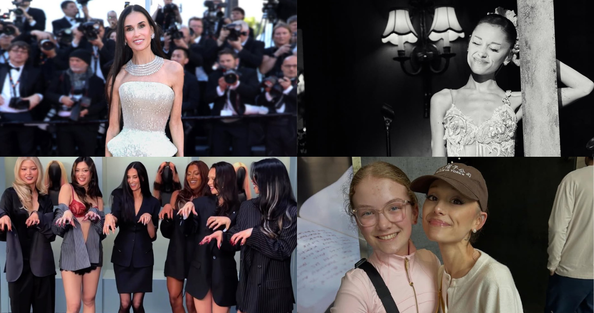extrema delgadez de Ariana Grande y Demi Moore