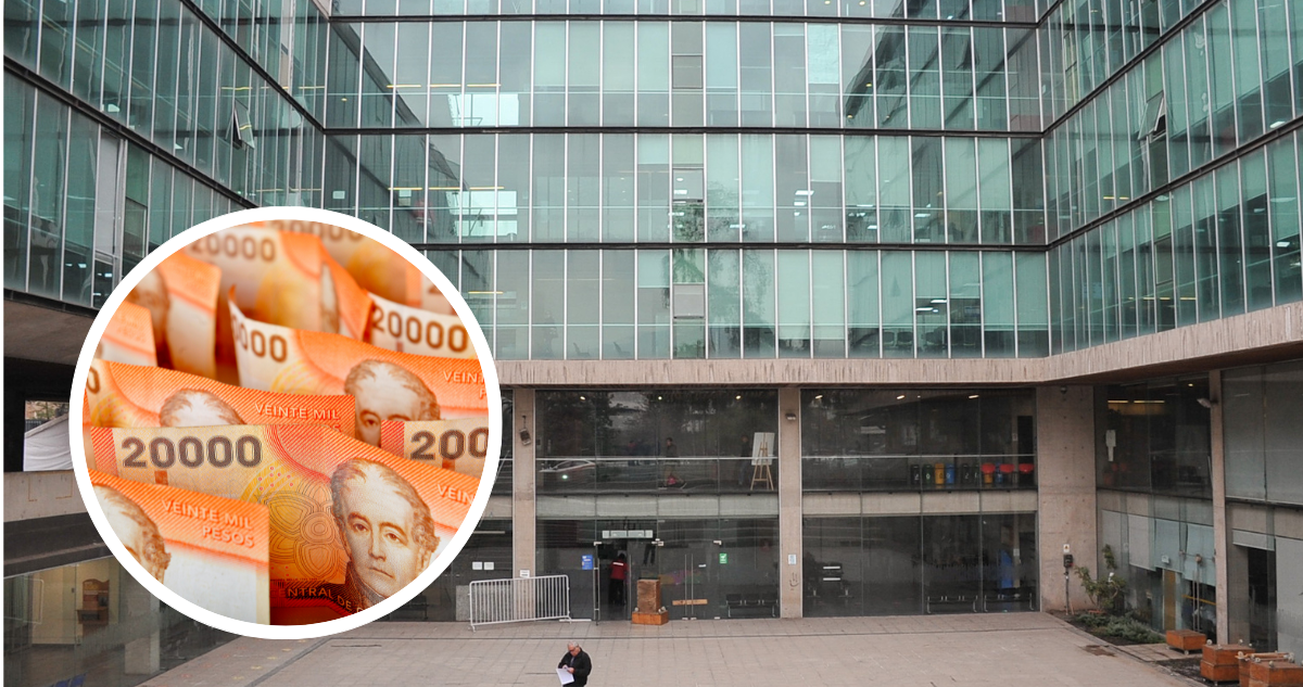 Foto de contexto de Municipalidad de Recoleta. Y foto de billetes.