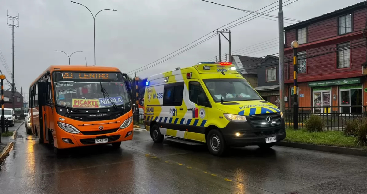 En libertad queda conductor de micro que atropelló a adulto mayor y lo dejó grave en Valdivia
