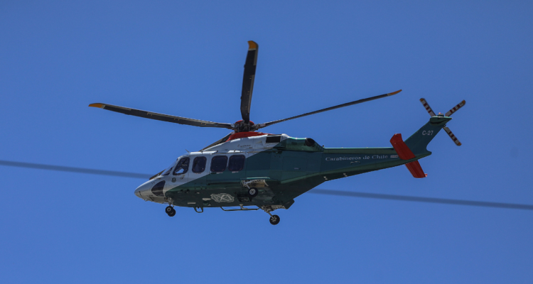 Helicóptero policial del Bío Bío lleva 5 meses fuera de servicio tras uso de sus aspas en La Araucanía