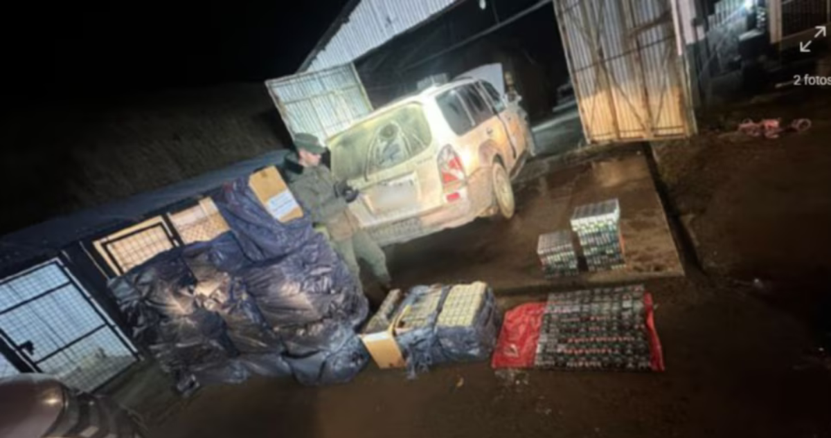 Vehículo chileno con 11 mil cajetillas de cigarros fue abandonado en Argentina en fallido contrabando