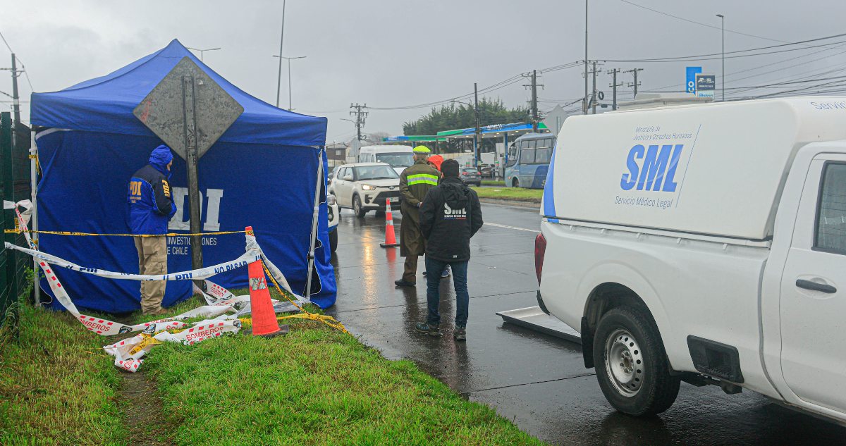 Investigan hallazgo de cadáver masculino en plena vía pública de San Pedro de la Paz