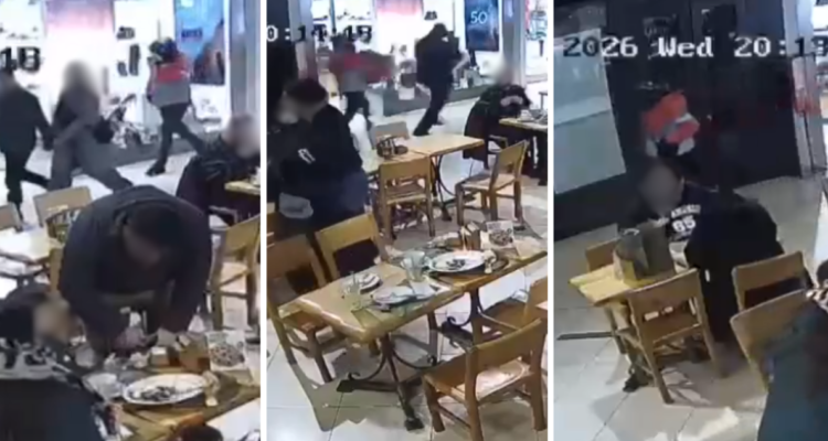 Video capta huida de falsos repartidores tras millonario robo a tienda de Lujo en Mall Plaza Trébol