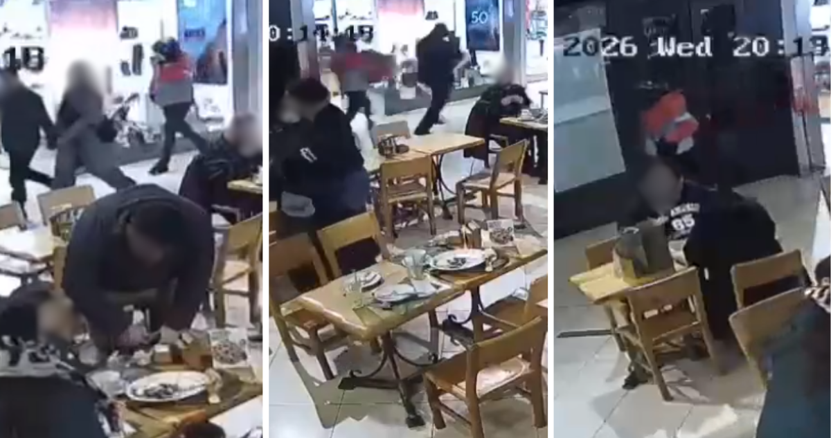 Video capta huida de falsos repartidores tras millonario robo a tienda de Lujo en Mall Plaza Trébol