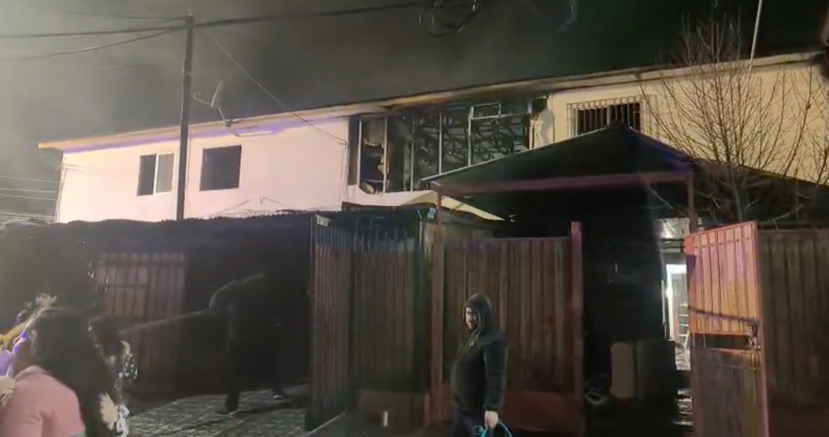 Nuevo incendio en Colina: 12 casas terminaron destruidas