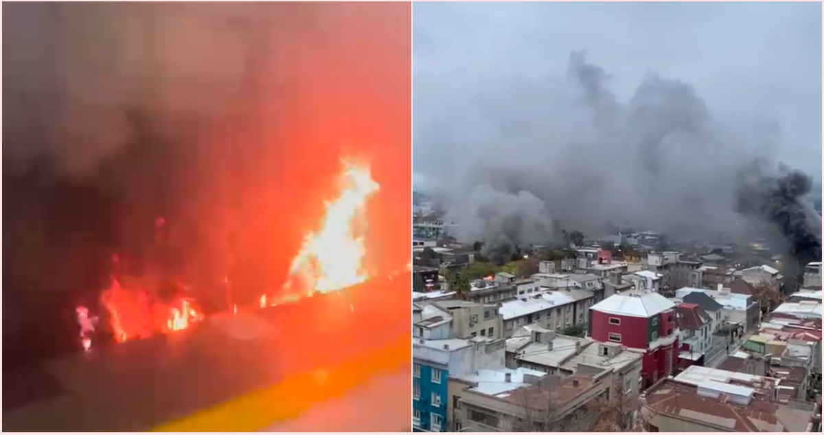VIDEOS | Registros de llamas y columnas de humo muestran magnitud de incendio en Metro Santa Isabel