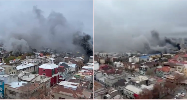 VIDEOS | Diversas columnas de humo revelan magnitud de incendio en Metro Santa Isabel