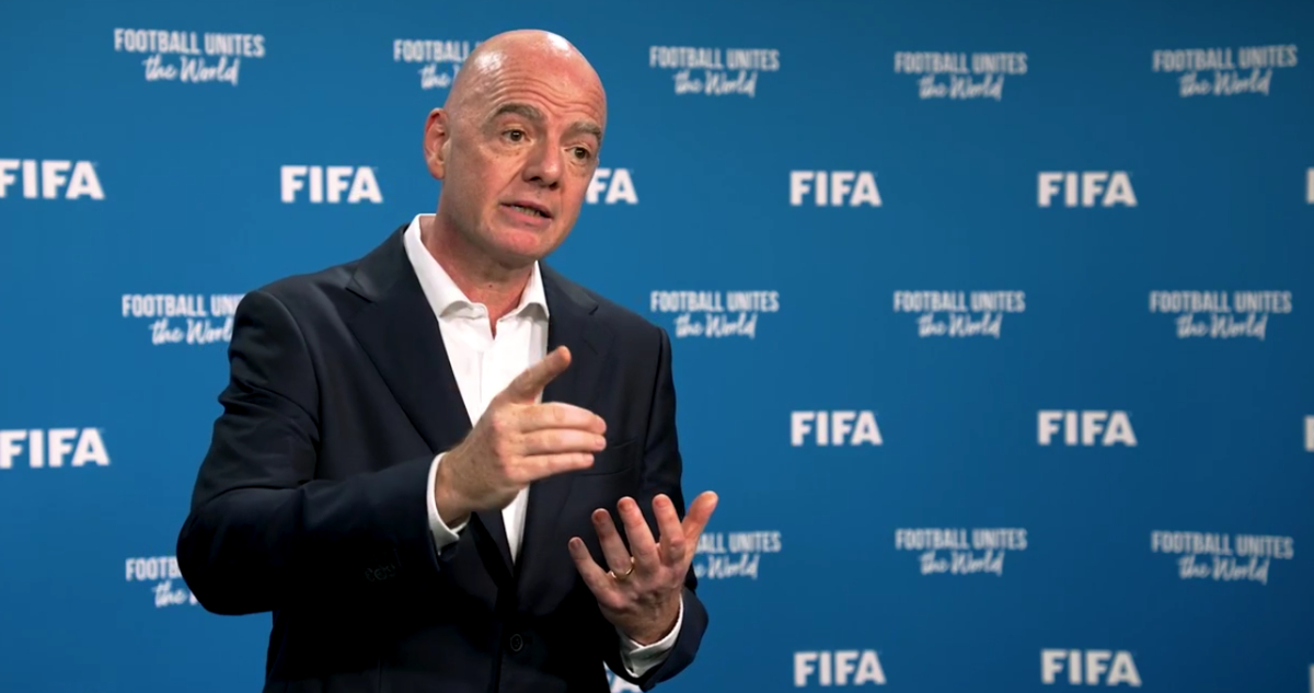 Infantino en comunicado de la FIFA