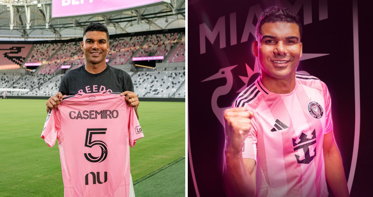 Casemiro fue presentado con polémica en el Inter Miami de la MLS.