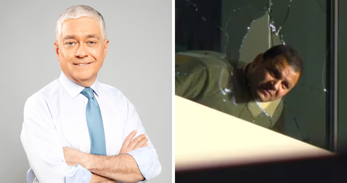 Iván Valenzuela y PDI parapetado