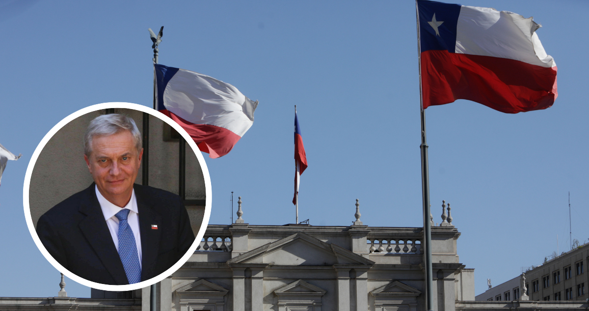 Banderas de Chile y presidente Kast