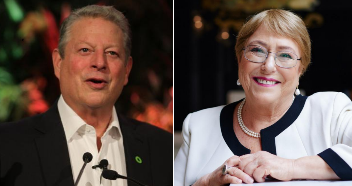 Los elogios de Al Gore a Bachelet en plena carrera a la ONU: “Sería una secretaria general fantástica”