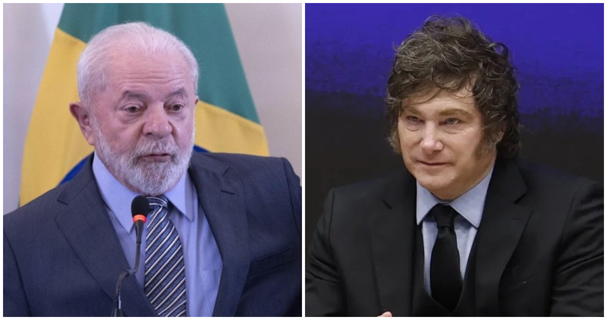 Los presidentes de Brasil y Argentina, Lula da Silva y Javier Milei, respectivamente