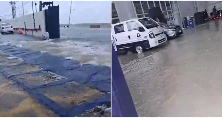 "El portón quedó en el suelo": Fuertes marejadas ingresan a dependencias de Asmar en Valparaíso
