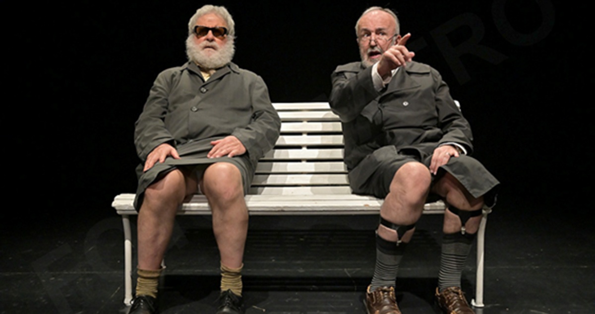 Marco Antonio de la Parra y León Cohenen La secreta obscenidad de cada día, fototeatro.cl