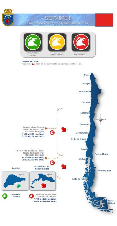 Marejadas anormales afectarían a 11 regiones desde el jueves: revisa zonas afectadas y cuándo terminan