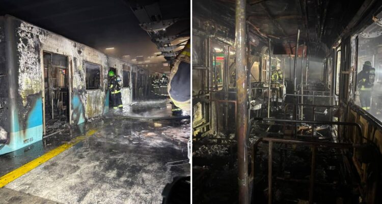 Metro confirma que tren incendiado es de los más antiguos y recién pasó por mantención mayor