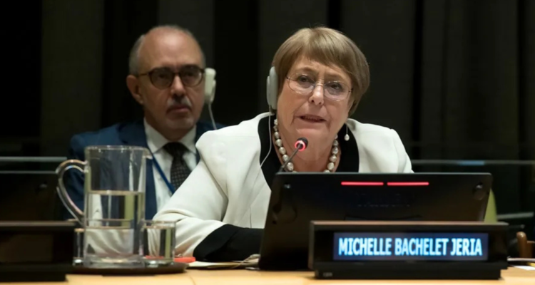 Imagen de archivo de la expresidente chilena Michelle Bachelet en la ONU