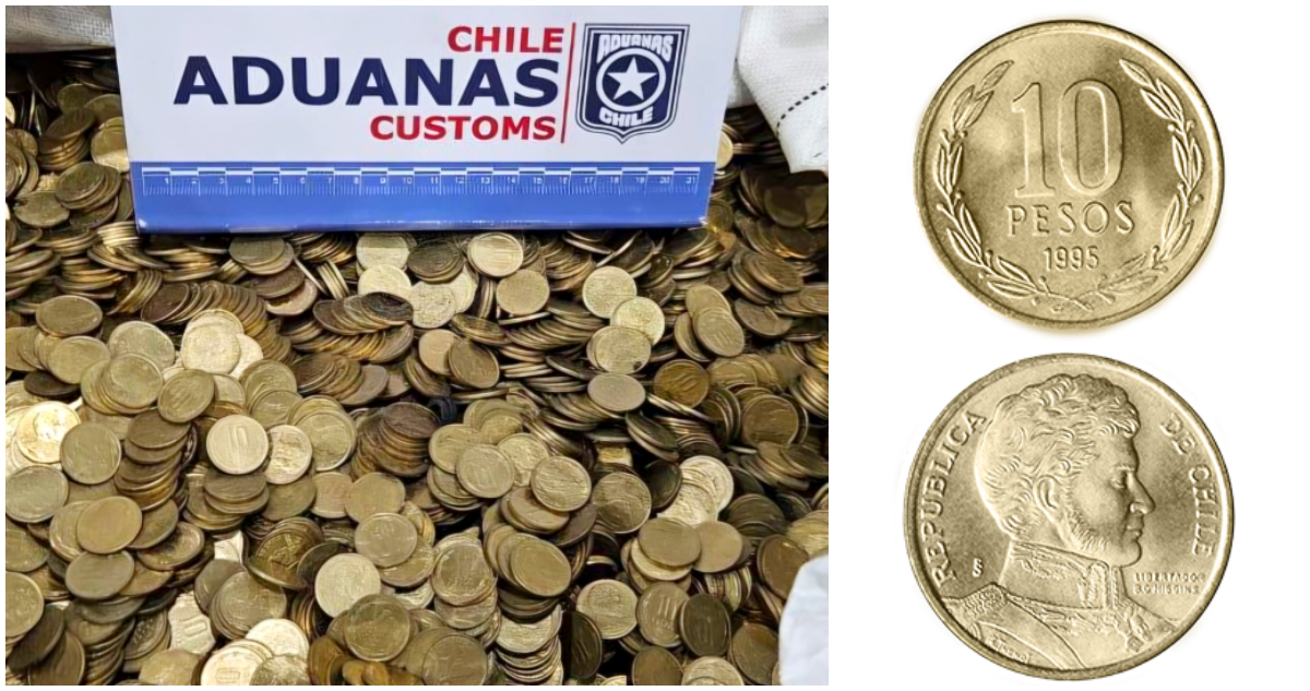 La intención encubierta tras los $10 millones en monedas de $10 que intentaron sacar de Chile a China