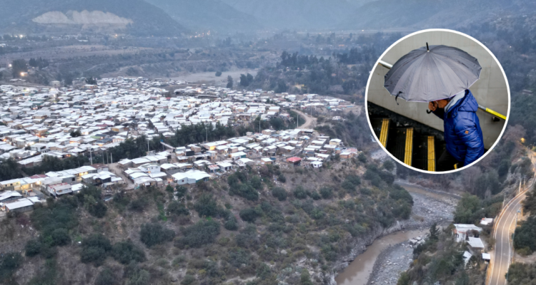 Municipio de Puente Alto llama a evacuar el asentamiento Valle Hermoso ante sistema frontal en la RM