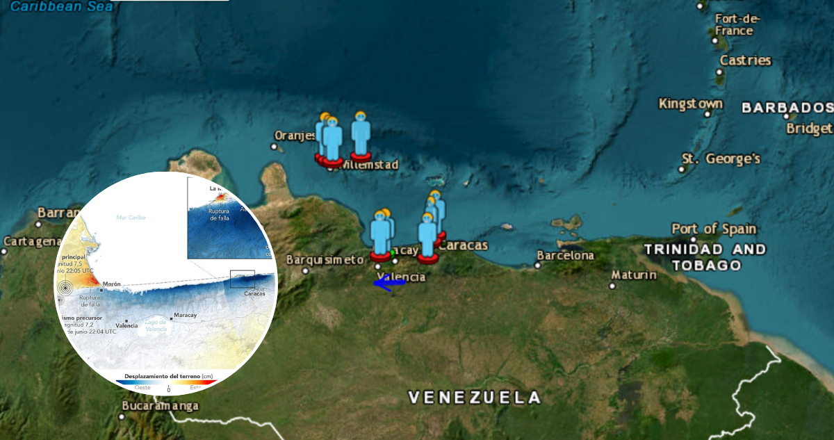 Una falla desplazó hasta 60 centímetros la superficie en Venezuela tras los terremotos, según la NASA