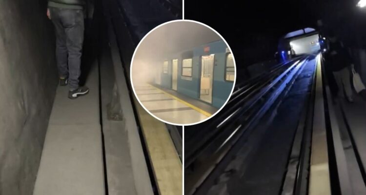 “No dieron el ancho”: usuario denuncia lenta evacuación del Metro por vagón quemado en Santa Isabel