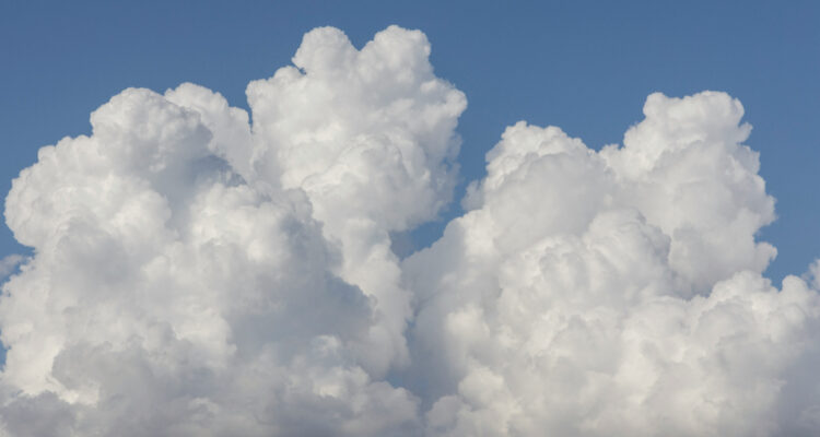 Foto de nubes para ilustrar nota sobre el niño
