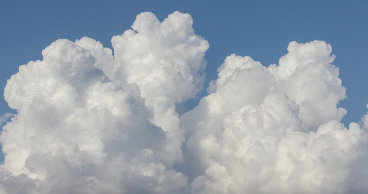 Foto de nubes para ilustrar nota sobre el niño