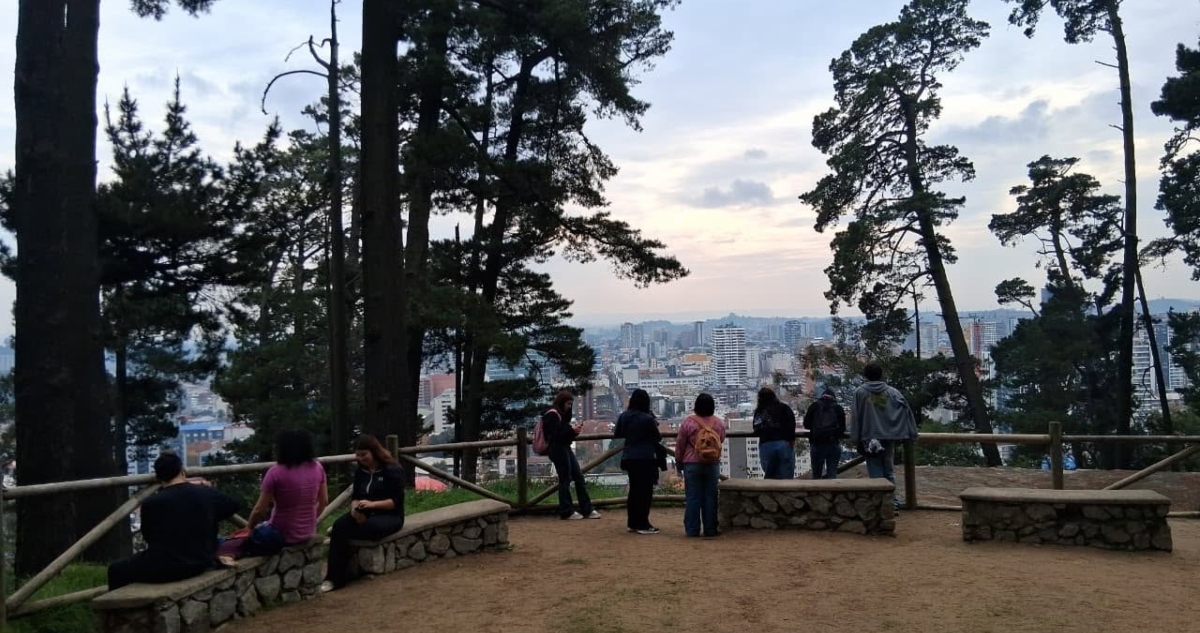 Parque Metropolitano Cerro Caracol de Concepción sin guardias