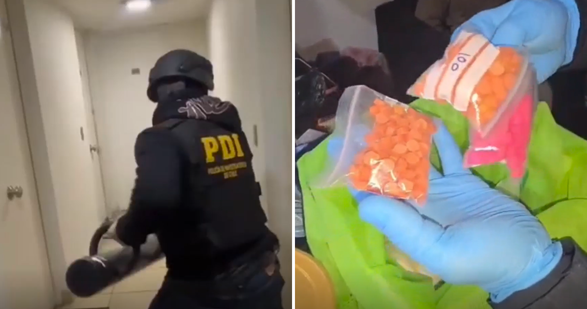 PDI detiene a ocho personas e incauta $228 millones en ketamina y éxtasis en Santiago
