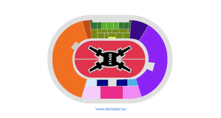 Foto del mapa del escenario de BTS