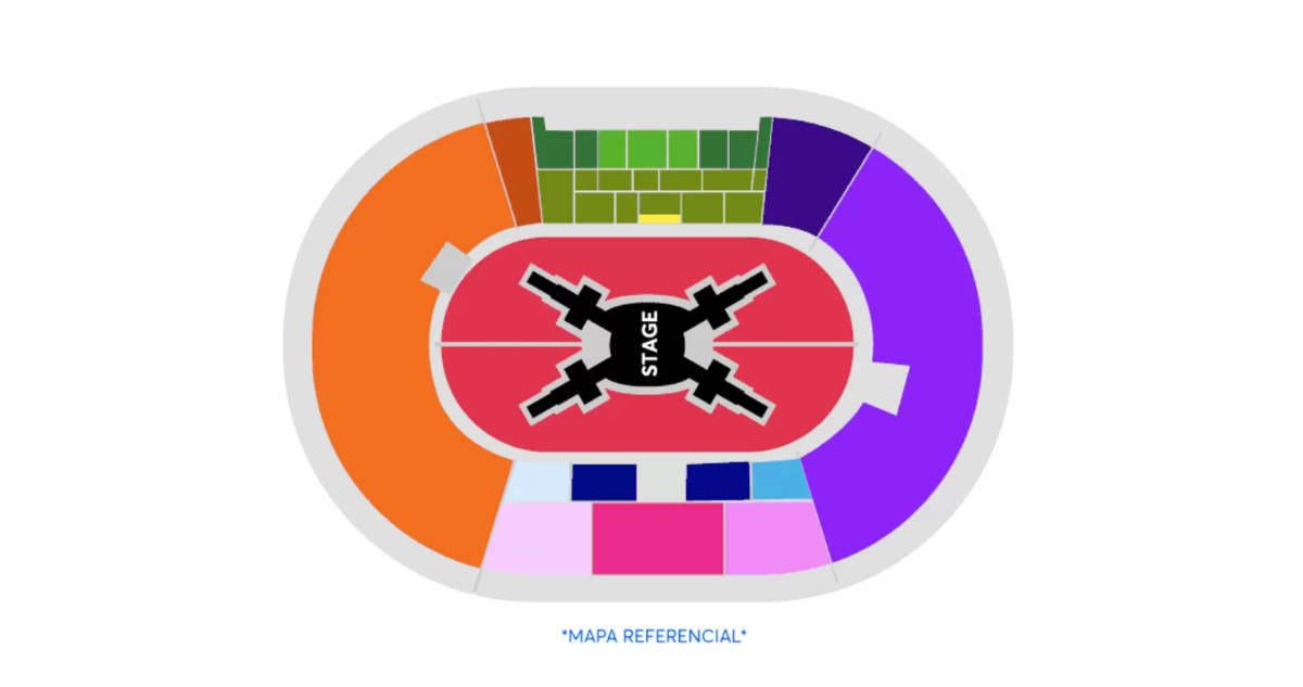 Foto del mapa del escenario de BTS