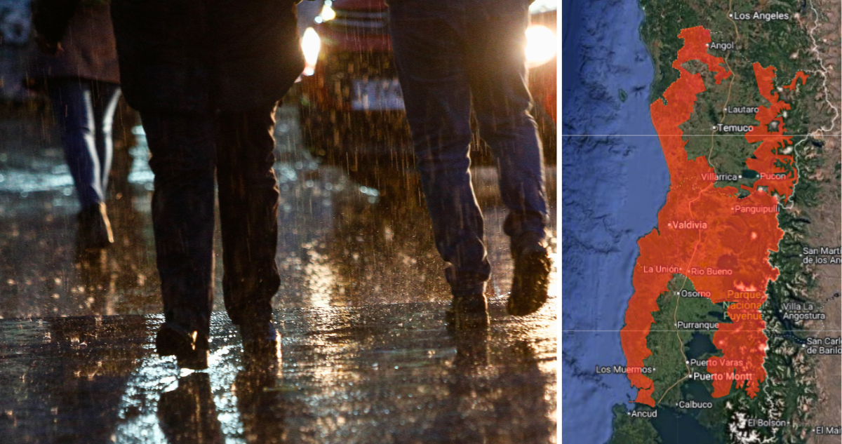 Alertra meteorologica por lluvias en la zona sur, sistema frontal