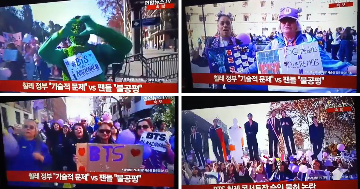 Protestas del ARMY chileno llegan a Corea: falta de respuestas por conciertos de BTS es noticia