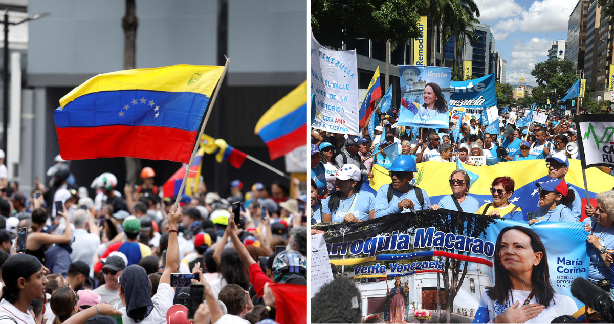 Protestas del Chavismo y Oposición en Venezuela