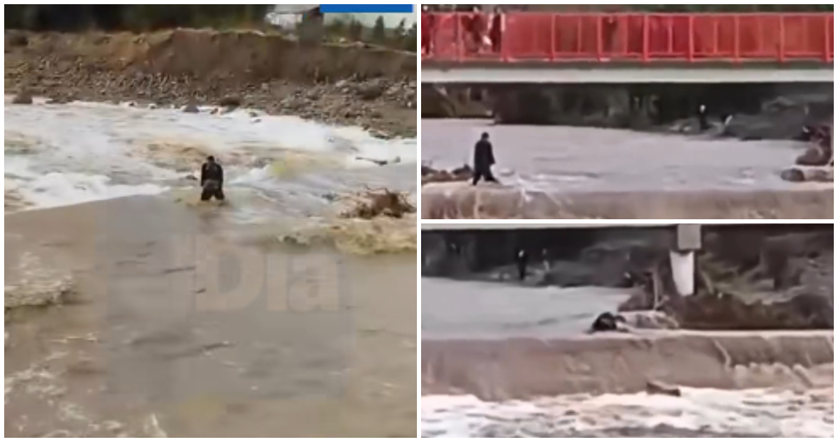 Hombre arrastrado en Punitaqui