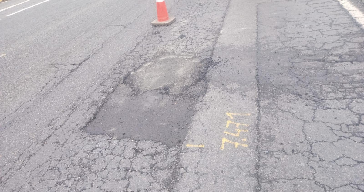 Reparación de baches en calles de San Pedro de la Paz