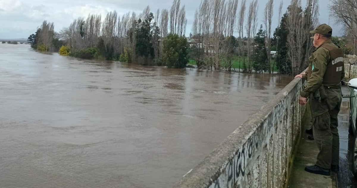 Evacuación por crecida de Río Itata