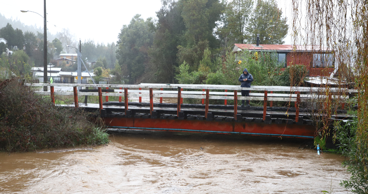 Decretan Alerta Roja para Arauco por desborde: Río Pichilo registró aumento de caudal