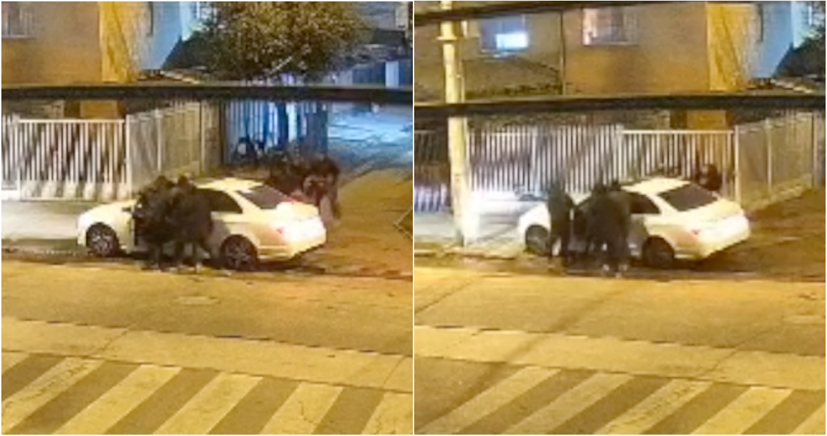 Adultos y cuatro niños sufren robo armado de vehículo en Maipú: una mujer terminó atropellada