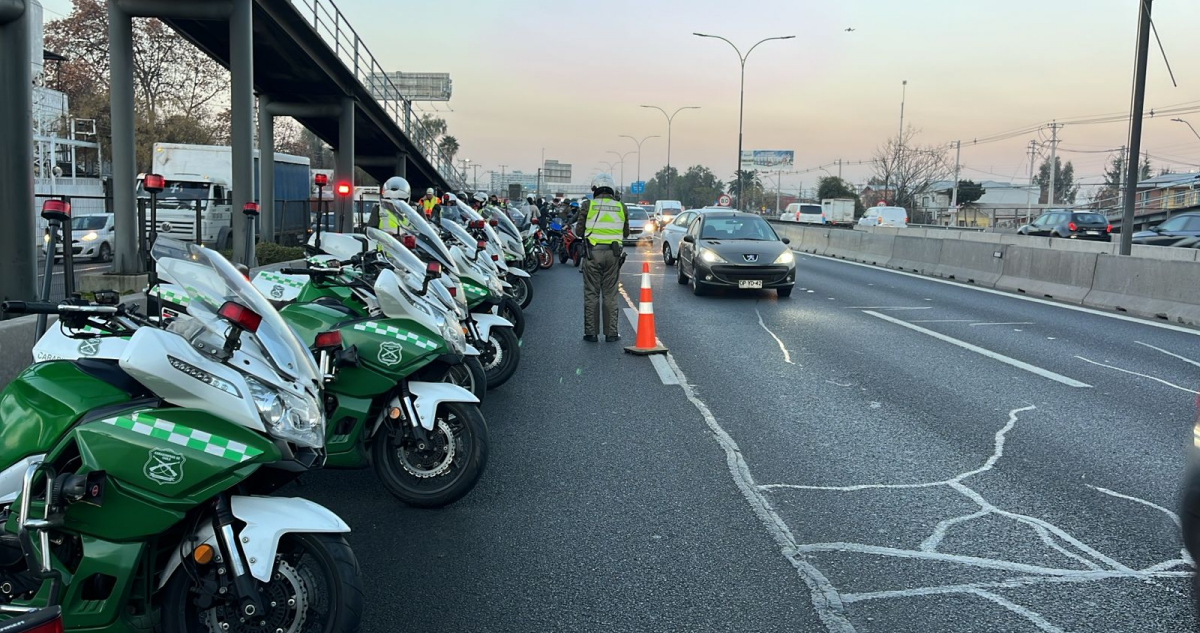 Arrau y Carabineros lideran nueva fiscalización a automovilistas y motociclistas en la RM