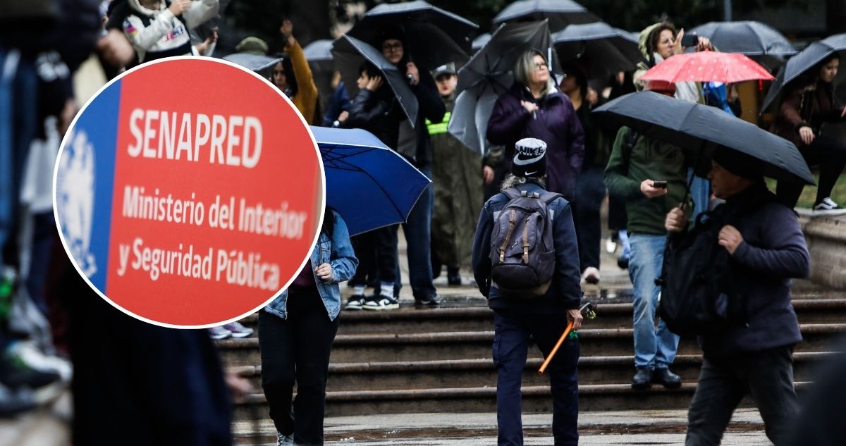 Senapred declara Alerta Temprana Preventiva para toda la RM: se esperan lluvias, vientos y nevadas