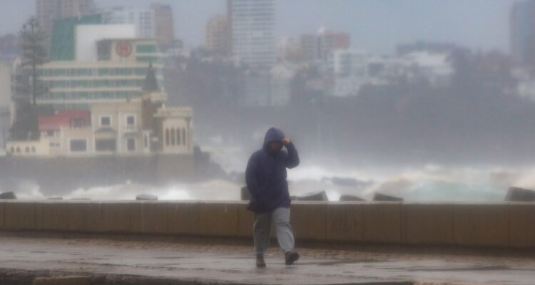 Sistema frontal en la región de Valparaíso Alerta Amarilla