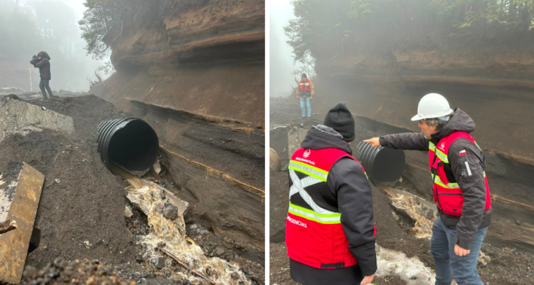 Cierran acceso a centro de esquí en volcán Villarrica por socavón de 2 metros en sector El Playón