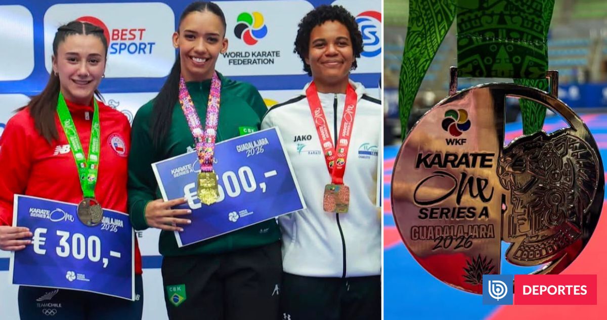 Chilena Antonella Navarro se consagra subcampeona en la Liga Mundial de Karate de Guadalajara