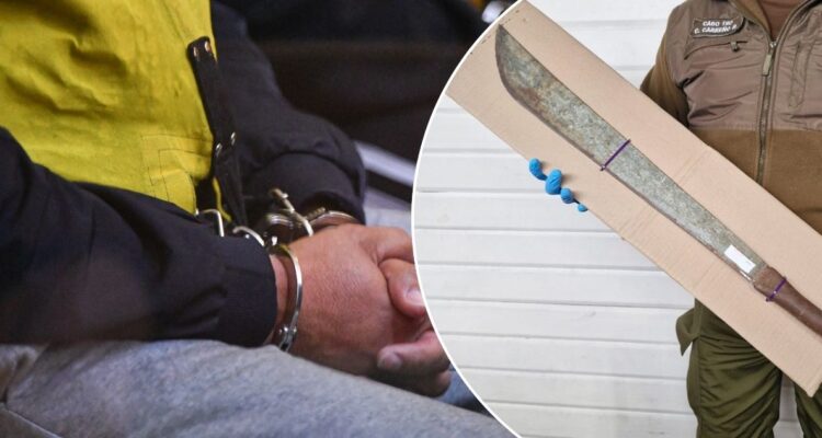 Sujeto agredió a expareja y luego se parapetó en vivienda con hijo de 4 años en brazo y un machete de grandes dimensiones