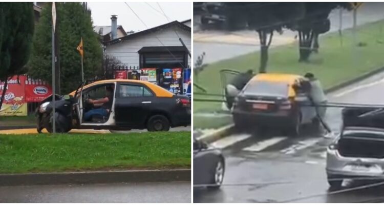 Taxista choca y luego huye del lugar con puerta abierta en Valdivia